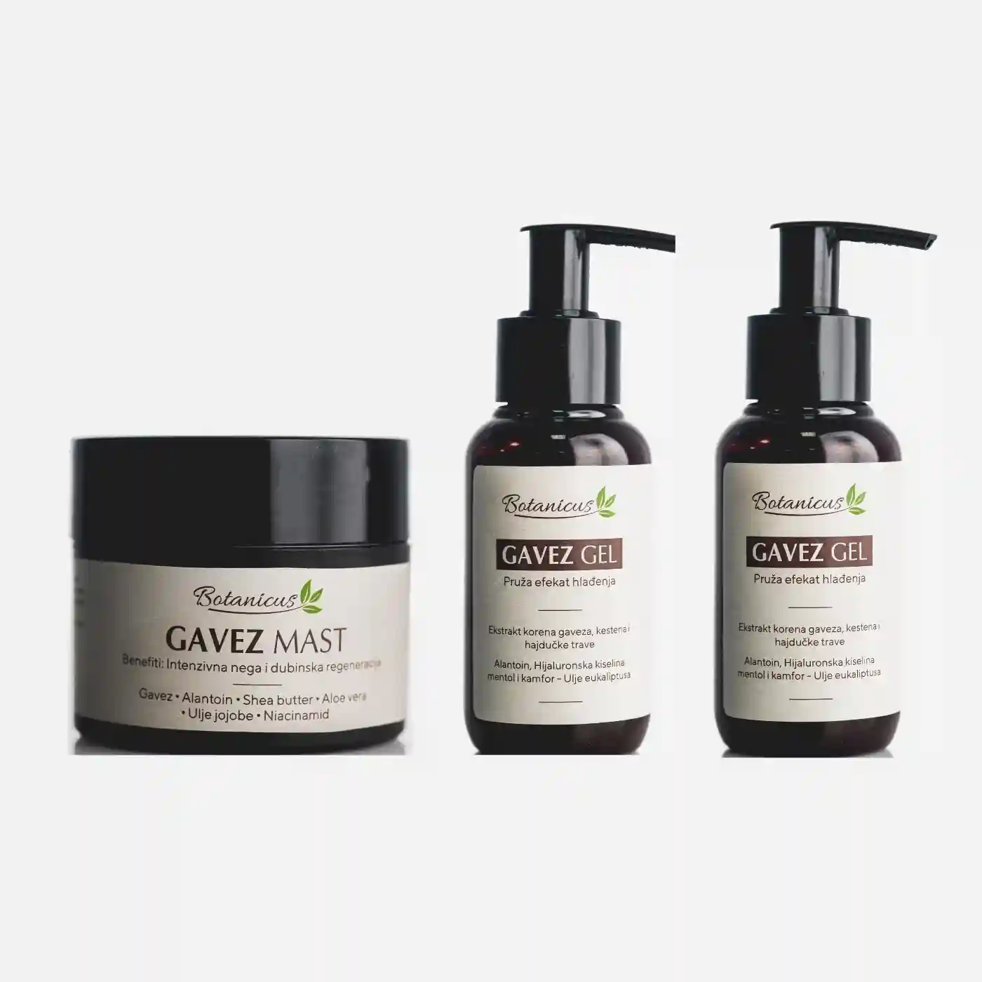 Botanicus veliki paket za koleno - Gavez mast i dva Gavez gela